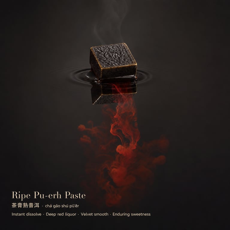 Érett pu-erh paszta