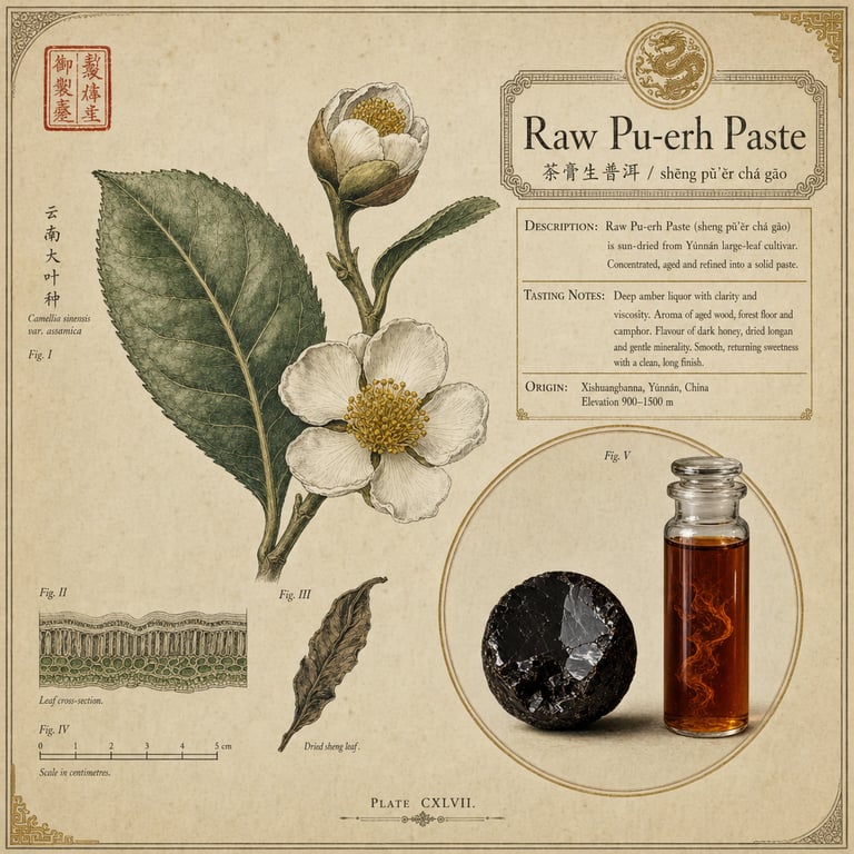 Neapstrādātā pu-erh pasta