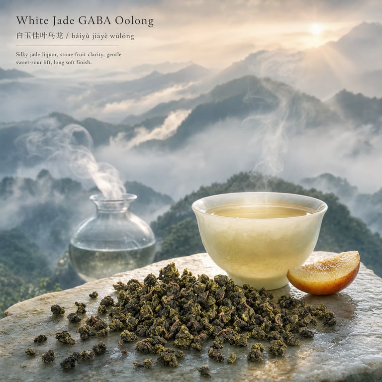 Baltā nefrīta GABA oolongs