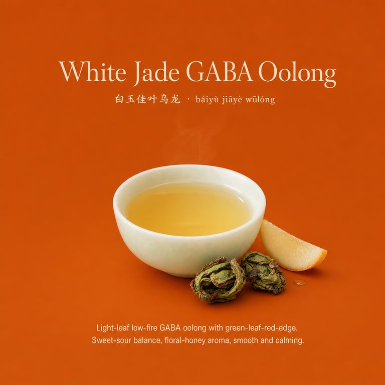 Oolong ya GABA ya Jade Nyeupe