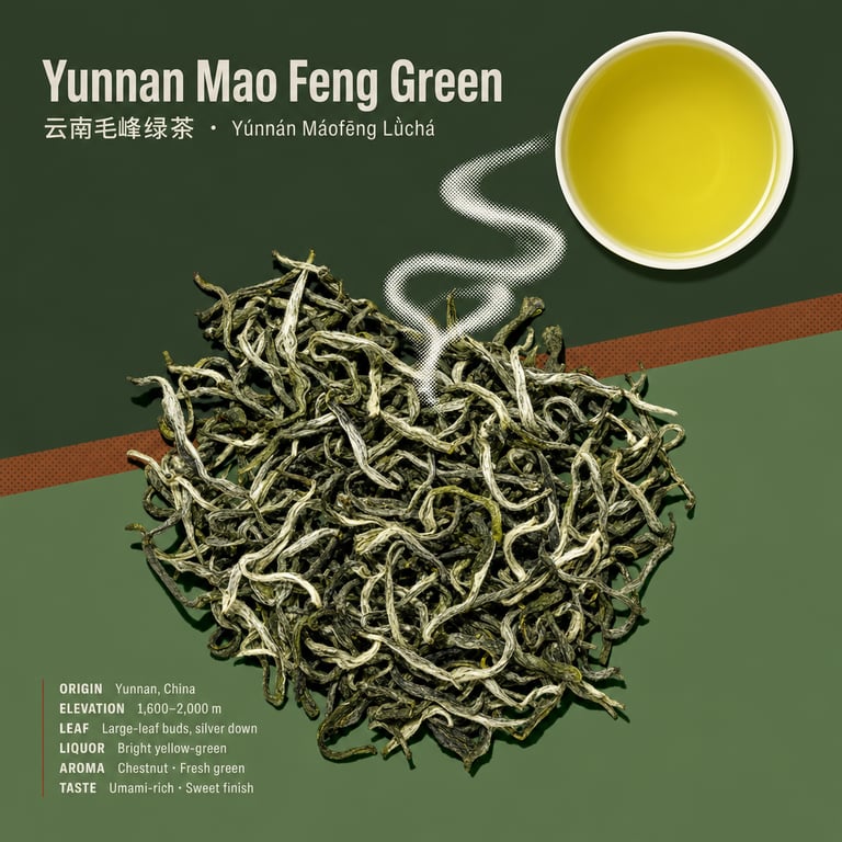Yunnan Mao Feng Grønn Te
